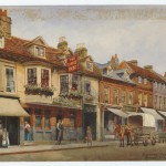 The George, Twickenham by Evacustes A. Phipson . Watercolour, 1915