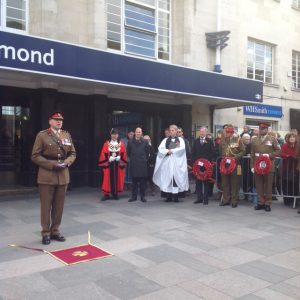 Memorial stone unveiled - Richmond Railway Station